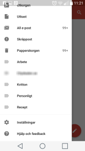 Android - Gmail - Settings